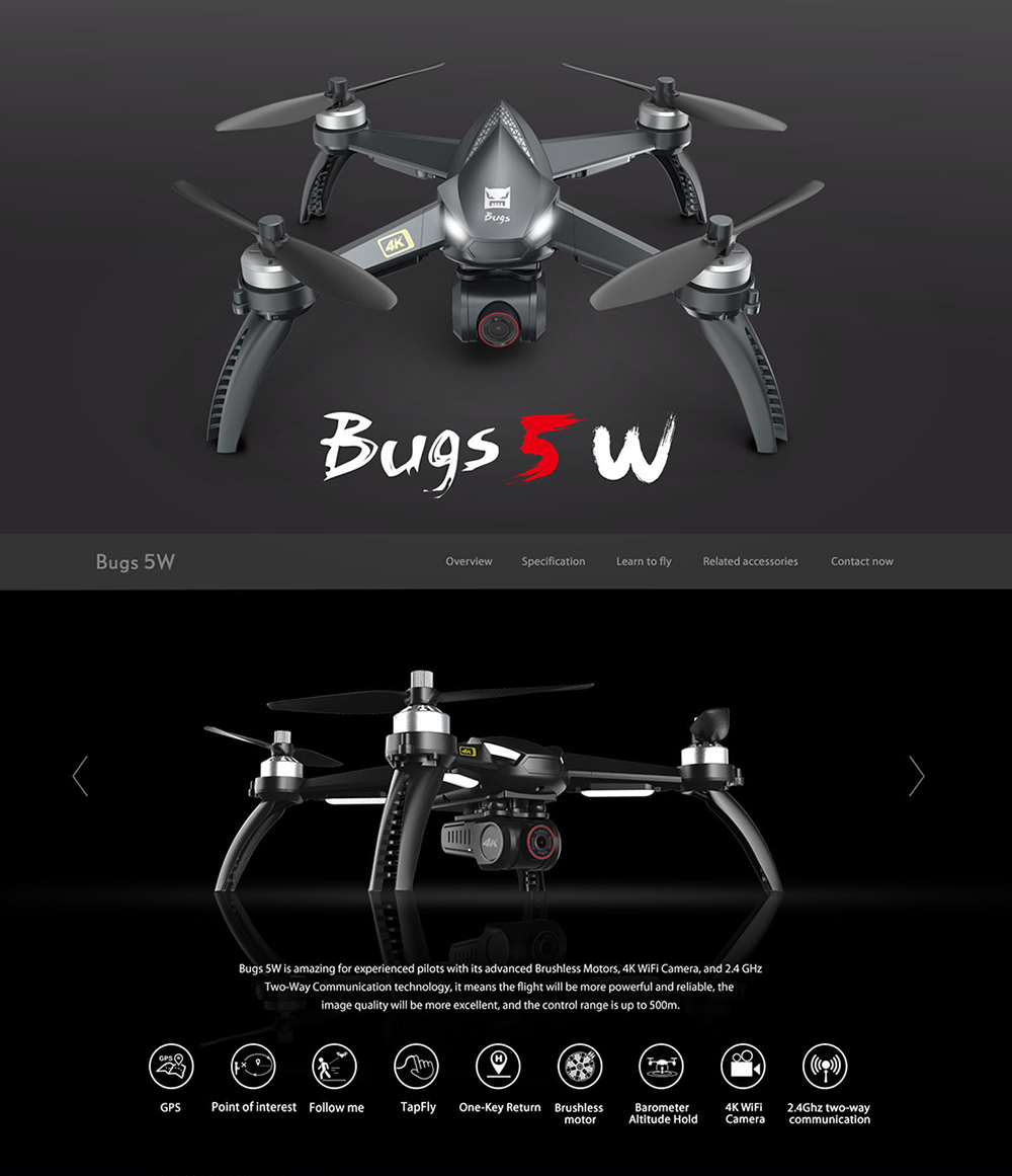 Bugs 5w on sale drone manual